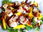 Fiskkinder med mango och bacon